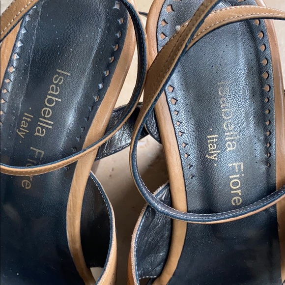 Isabella Fiore Vintage Wood Wedge Heel - Picture 13 of 16